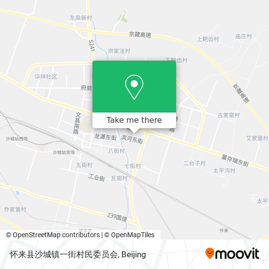 怀来县沙城镇一街村民委员会 map