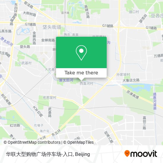 华联大型购物广场停车场-入口 map