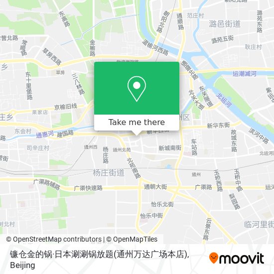 镰仓金的锅·日本涮涮锅放题(通州万达广场本店) map
