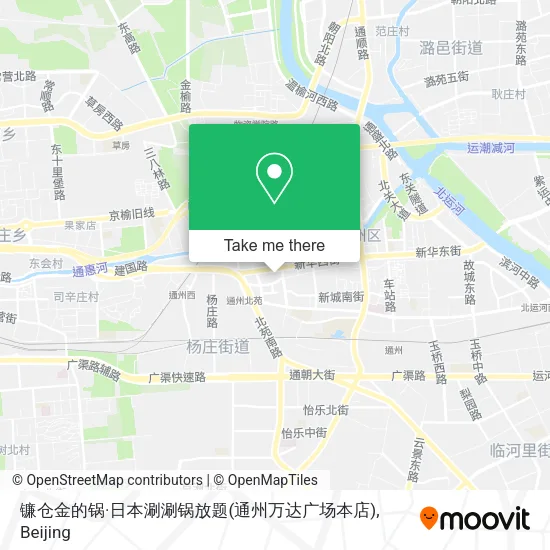 镰仓金的锅·日本涮涮锅放题(通州万达广场本店) map