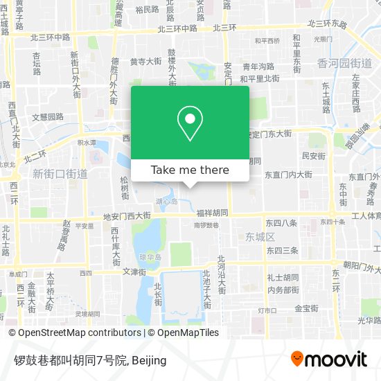 锣鼓巷都叫胡同7号院 map
