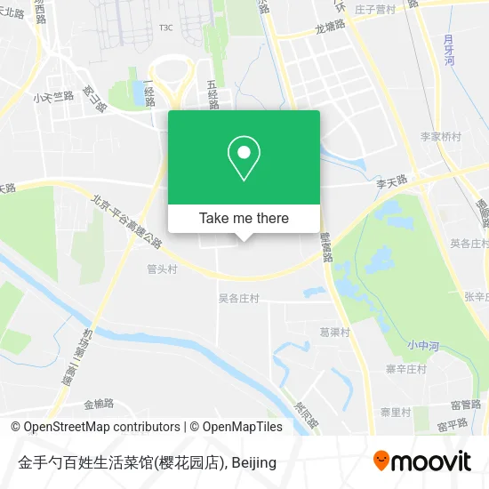 金手勺百姓生活菜馆(樱花园店) map