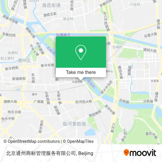 北京通州商标管理服务有限公司 map