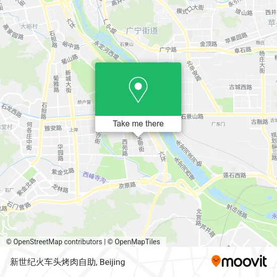 新世纪火车头烤肉自助 map