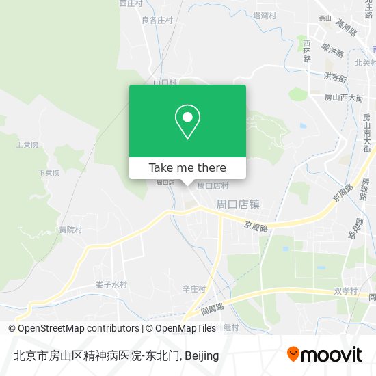 北京市房山区精神病医院-东北门 map