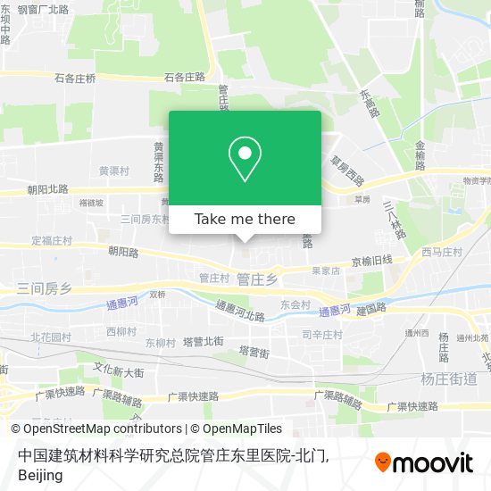 中国建筑材料科学研究总院管庄东里医院-北门 map