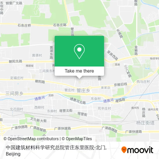 中国建筑材料科学研究总院管庄东里医院-北门 map