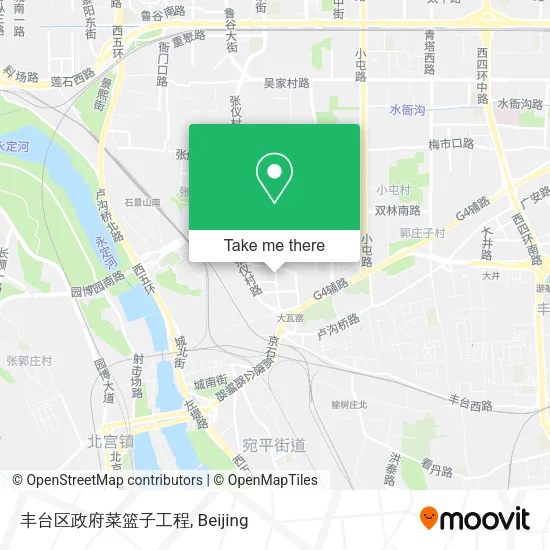 丰台区政府菜篮子工程 map
