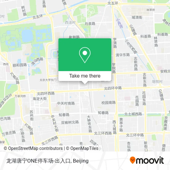 龙湖唐宁ONE停车场-出入口 map