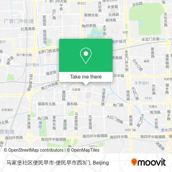 马家堡社区便民早市-便民早市西3门 map