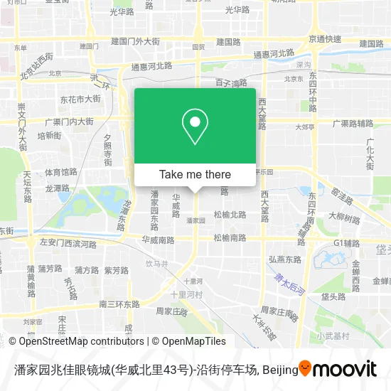 潘家园兆佳眼镜城(华威北里43号)-沿街停车场 map
