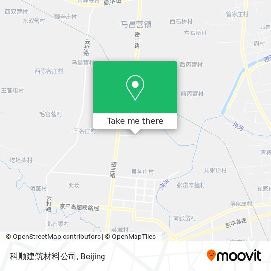 科顺建筑材料公司 map
