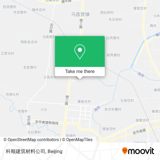 科顺建筑材料公司 map