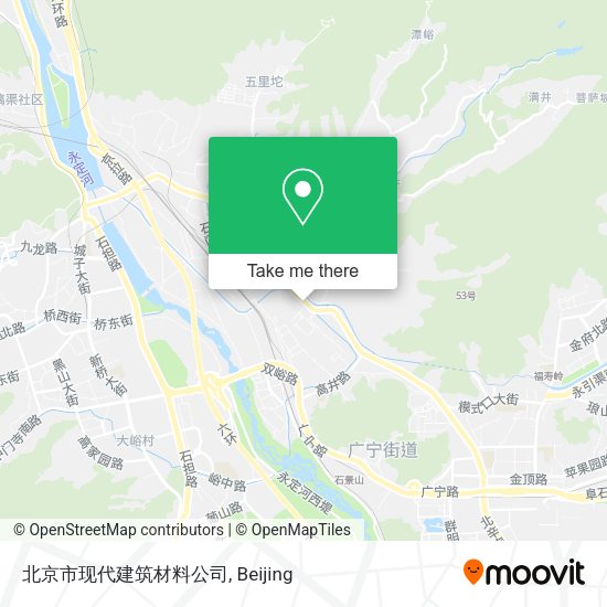 北京市现代建筑材料公司 map