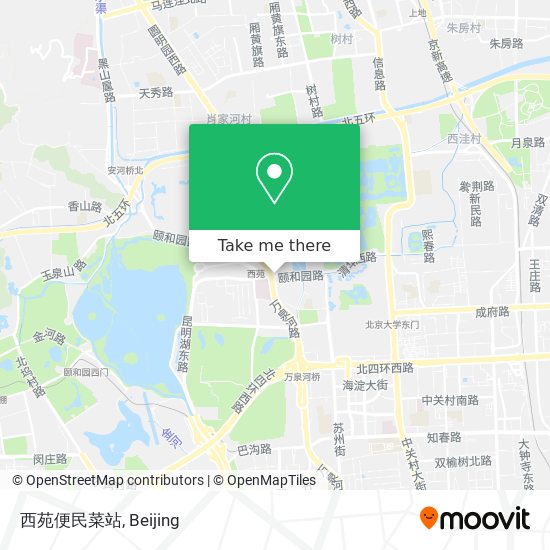 西苑便民菜站 map