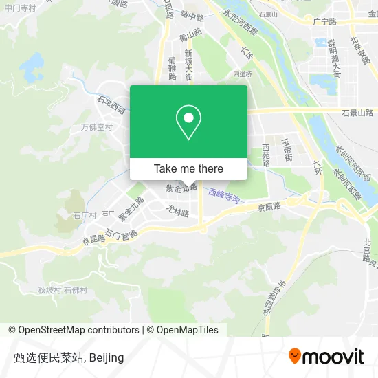 甄选便民菜站 map