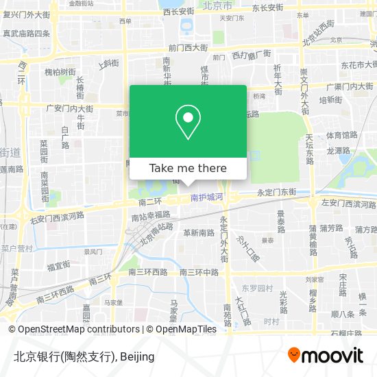 北京银行(陶然支行) map