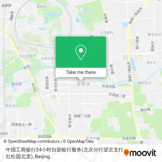 中国工商银行24小时自助银行服务(北京分行望京支行红松园北里) map