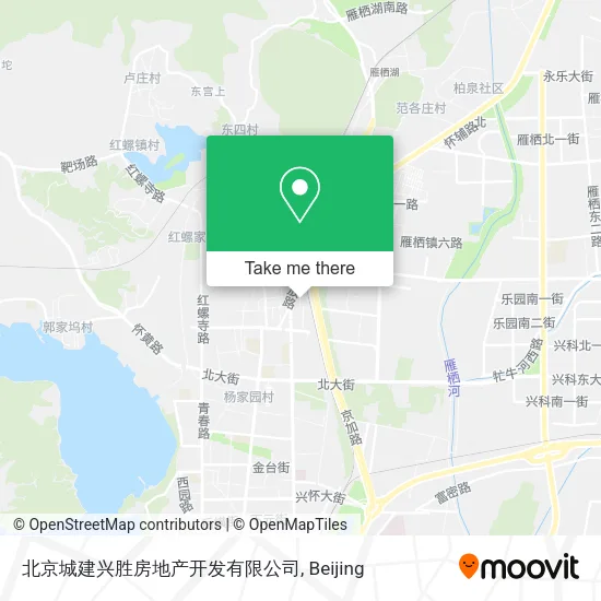 北京城建兴胜房地产开发有限公司 map