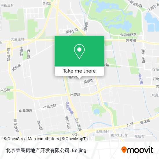 北京荣民房地产开发有限公司 map