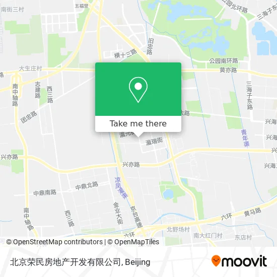 北京荣民房地产开发有限公司 map