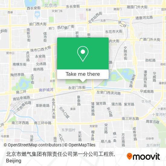 北京市燃气集团有限责任公司第一分公司工程所 map