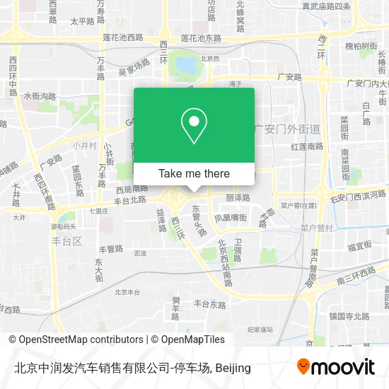北京中润发汽车销售有限公司-停车场 map