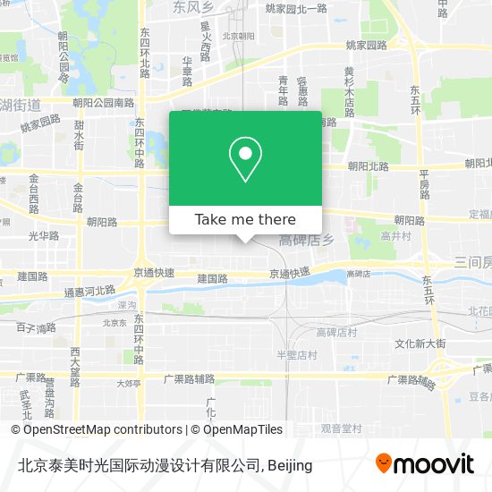 北京泰美时光国际动漫设计有限公司 map