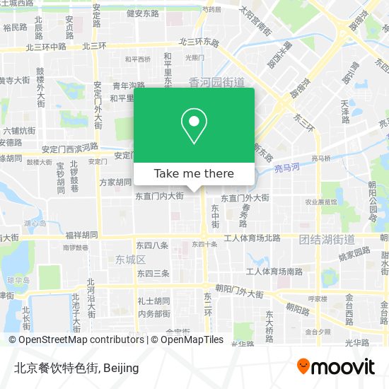 北京餐饮特色街 map