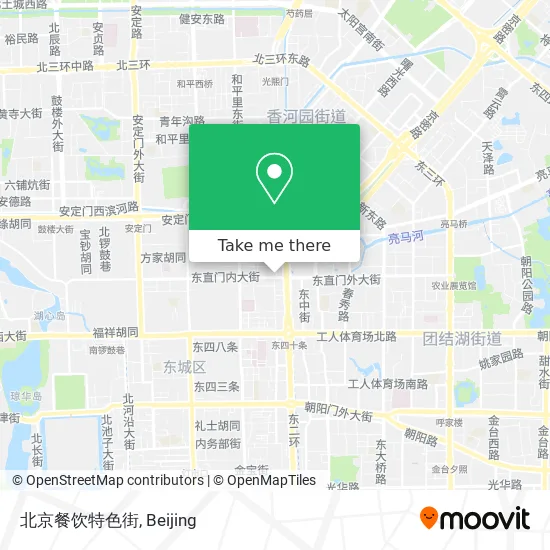 北京餐饮特色街 map