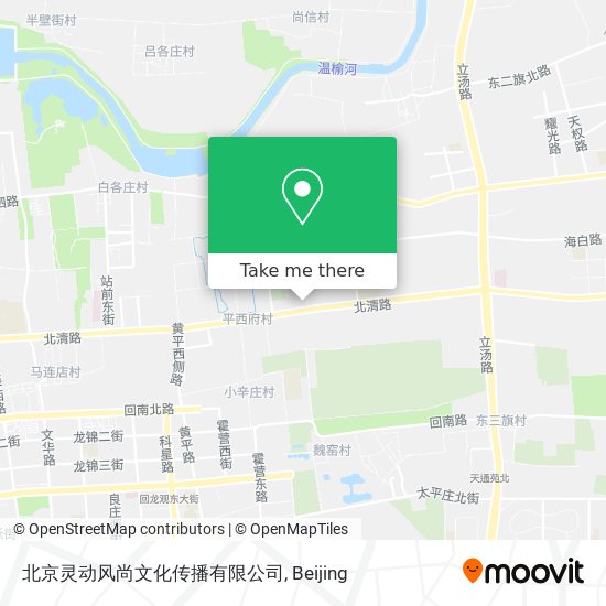 北京灵动风尚文化传播有限公司 map