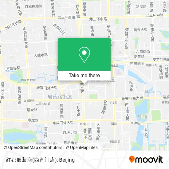 红都服装店(西直门店) map