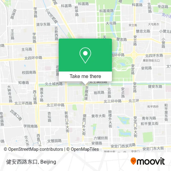 健安西路东口 map