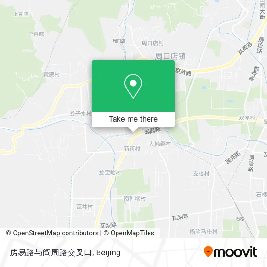 房易路与阎周路交叉口 map
