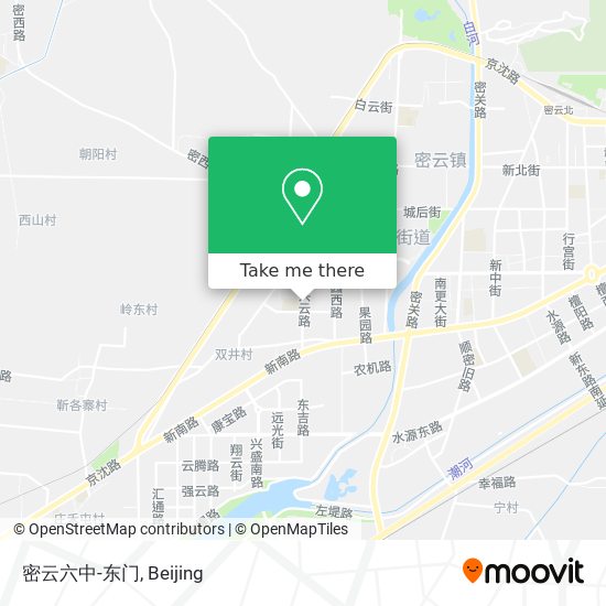 密云六中-东门 map