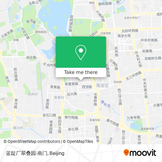 蓝靛厂翠叠园-南门 map