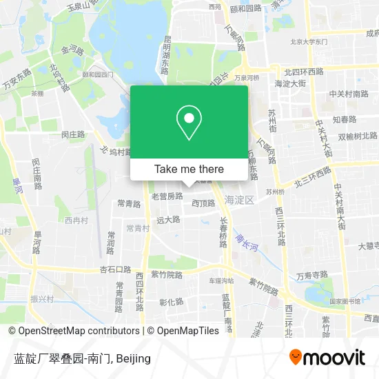 蓝靛厂翠叠园-南门 map