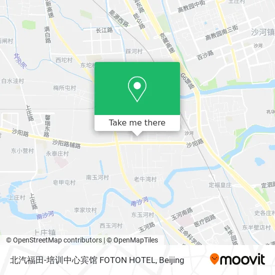 北汽福田-培训中心宾馆 FOTON HOTEL map