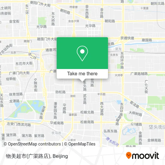 物美超市(广渠路店) map