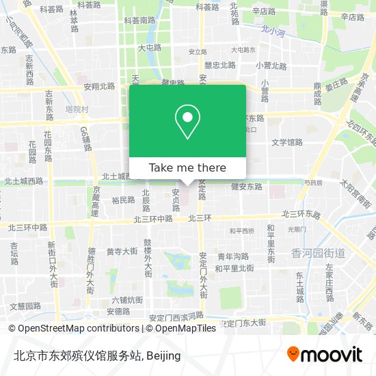 北京市东郊殡仪馆服务站 map