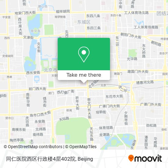 同仁医院西区行政楼4层402院 map