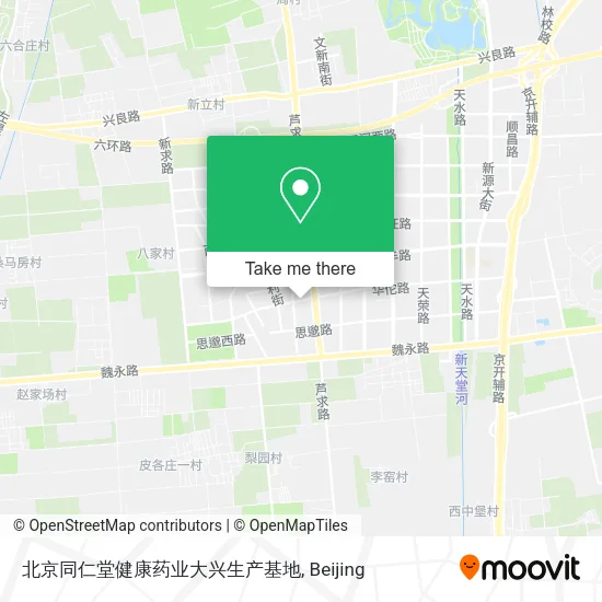 北京同仁堂健康药业大兴生产基地 map