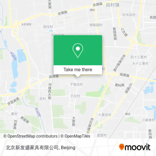 北京新发盛家具有限公司 map