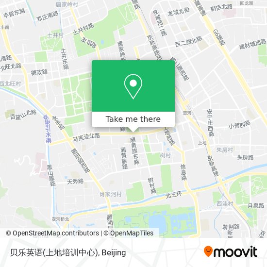 贝乐英语(上地培训中心) map