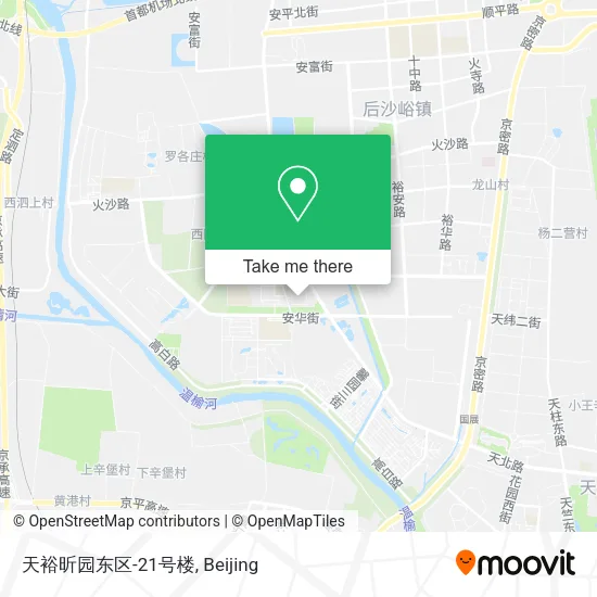 天裕昕园东区-21号楼 map