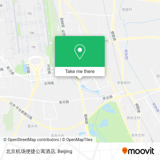 北京机场便捷公寓酒店 map
