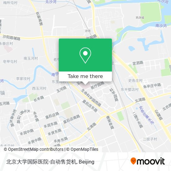 北京大学国际医院-自动售货机 map
