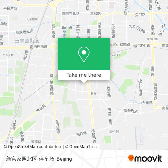 新宫家园北区-停车场 map