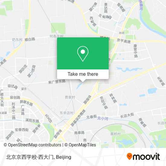 北京京西学校-西大门 map