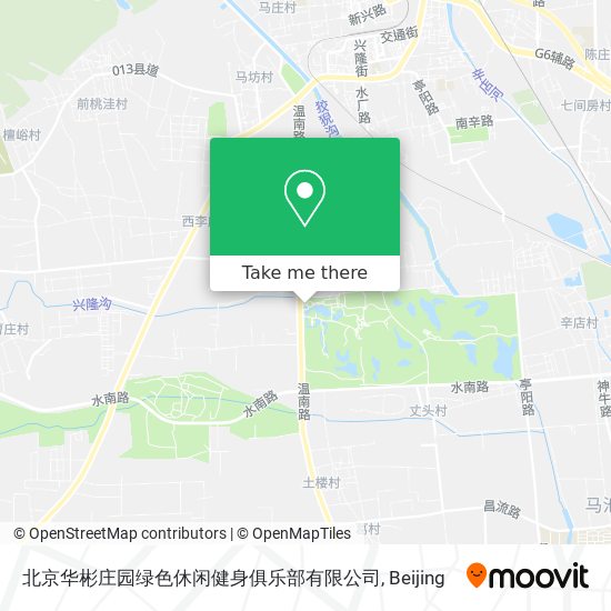 北京华彬庄园绿色休闲健身俱乐部有限公司 map